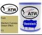Preview: Ford, Medium Cypress Green Effect, F3: 1L Lackdose, von ATW Autoteile West.